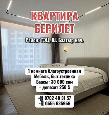 панарама: 1 комната, С мебелью полностью — 1