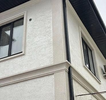 рабочие одежда: Фасадная декоративная штукатурка текстурами и жидкий травертин с — 1