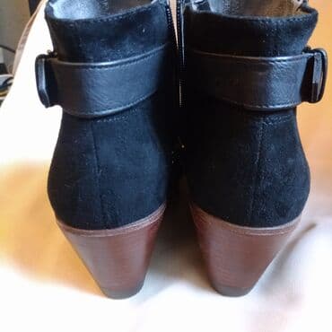 фирменный сапоги: Кожа+ замша. комфортные,удобные размер 39-40 Новые Деми такое — 5