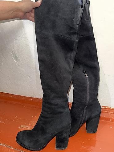 Прокат одежды: Зимние сапоги. Материал - замша. Теплые подходят для холодной погоды — 1