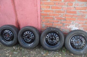 зимние шины 14 размер: Комплект зимних шин (4 шт.) с дисками 4 х 100 - оригинал Япония — 5