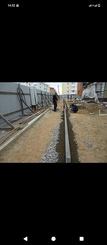 бетон карабалта: Профессиональный монтаж бордюрного камня для тротуаров, парковок — 2