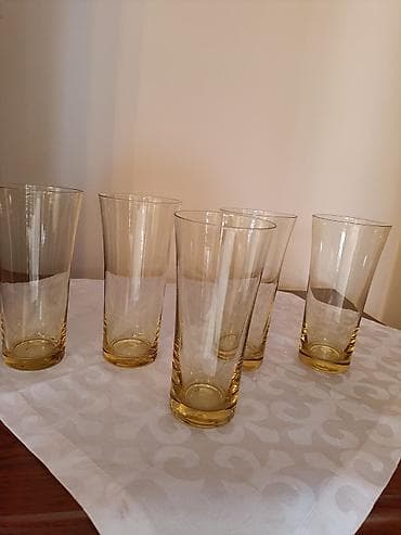 хрустальные посуды: Набор винтажной столовой посуды из хрусталя,Чешского стекла. - 6 — 10