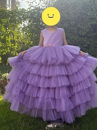 Детское платье, цвет - Фиолетовый