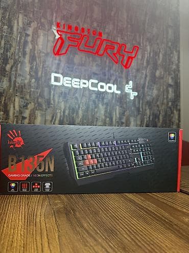 Компьютеры, ноутбуки и планшеты: Клавиатура, Bloody, Проводное подключение, Размер: 100% — 1