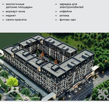 эмаком квартира: 1 комната, 35 м², АУЦА Элитка, 6 этаж, ПСО (под самоотделку) — 5