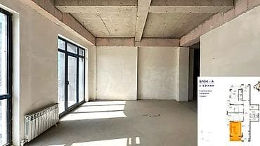 5: 5 и более комнат, 218 м², Орто-Сай с. Элитка, 3 этаж, ПСО (под самоотделку) — 4