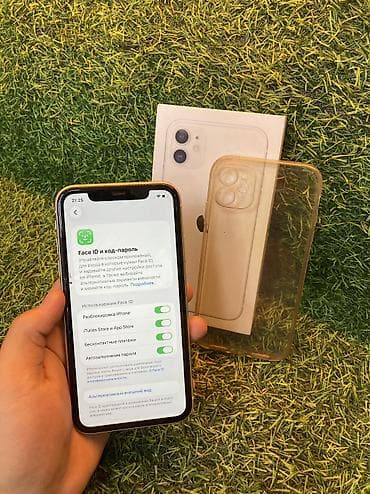 смарт: IPhone 11, Б/у, 64 ГБ, White Titanium, Коробка, В рассрочку, 76 % — 6