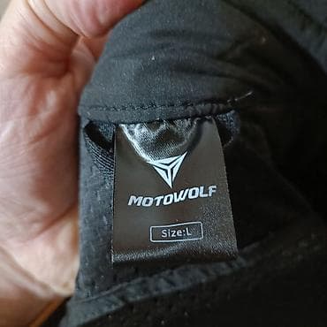 Куртки: Продаю НОВУЮ кожаную мотокуртку MotoWolf. Защита плеч, локтей и спины — 4