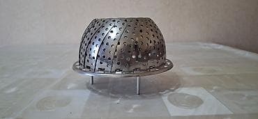 ниже: Складная паровая корзина (пароварка-вкладыш) из нержавеющей стали. - — 1