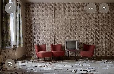 Комплект мягкой мебели, Б/у, цвет - Красный