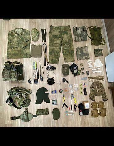 рагатка рыбалка: Полный комплект снаряжения и экипировки в камуфляже (расцветка — 1