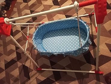 baby nest: Люлька, Качалка, Металл, цвет - Голубой, Самовывоз, Платная доставка — 2