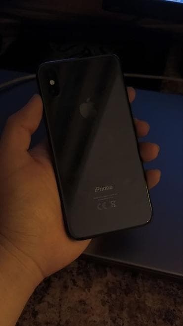 IPhone X, Б/у, 256 ГБ, Черный, Чехол, 100 %