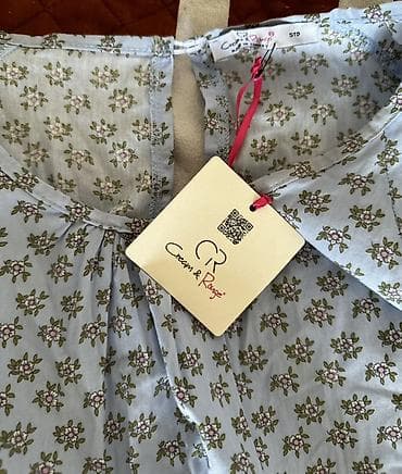 повседневное: Платье с принтом в мелкий цветок - Цвет: светло-голубой с — 5