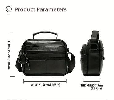 классический барсетка: Барсетка, Материал: Натуральная кожа, Застежка на молнии, Новый — 4