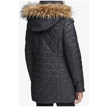 Айымдардын кийими: MARC NEW YORK. Стеганая куртка с отделкой из искусственного меха на — 3