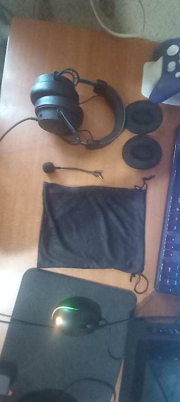 Ноутбуки и аксессуары: Проводные гарнитуры, HyperX, Б/у, цвет - Черный — 2