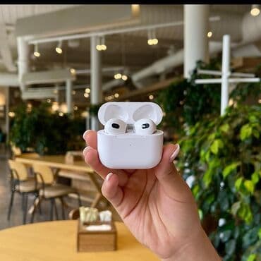 айрподс 3 оригинал: Вкладыши, Apple, Новый, Беспроводные (Bluetooth), Классические — 1