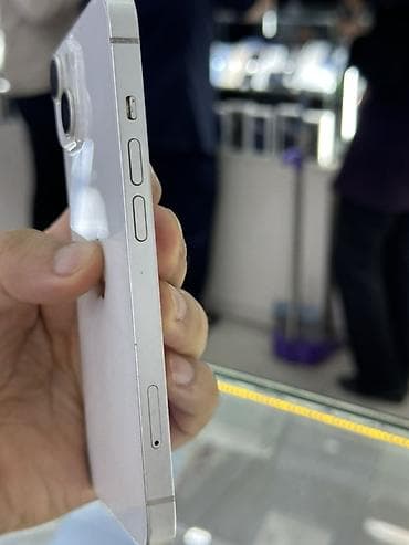 IPhone 14, Б/у, 128 ГБ, Белый, Зарядное устройство, Защитное стекло, Чехол, 89 % — 7
