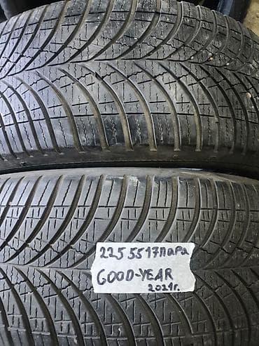 Шиналар: Шиналар 225 / 55 / R 17, All-season, Колдонулган, Жуп, Жеңил унаалар, GoodYear — 1