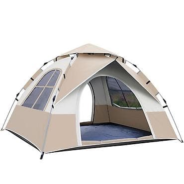 большие бассейны: Палатка быстросборная для кемпинга, 3–4 местная - Механизм «автомат» — 2