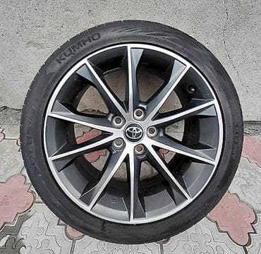 Продаю комплект дисков Toyota с летней шиной Kumho Solus - Диск at lalafo.kg Продаю комплект дисков Toyota с летней шиной Kumho Solus - Диск