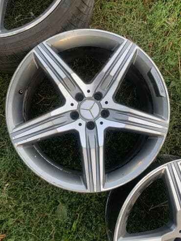 зимние шины на ниву 21214: Литые Диски R 20 AMG, Комплект, отверстий - 5, Б/у — 4