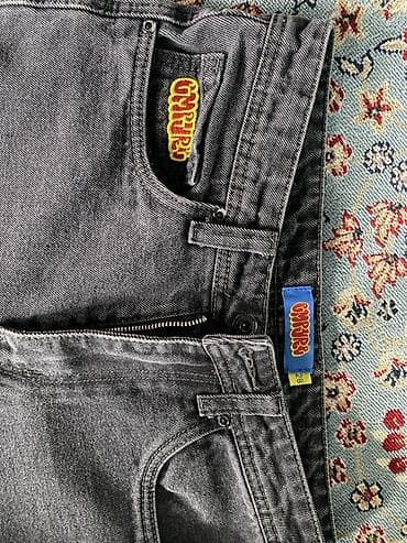 прокат одежды: Мужские джинсы, Б/у, цвет - Серый — 2