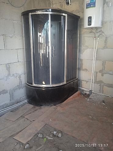 Душевая кабина Полукруглая, Покрытие: Тонированное