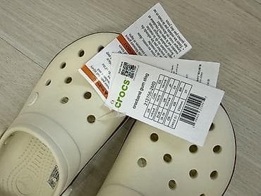 шлепка крокс: Сабо, 37.5, 37, 38, Crocs, Новый, цвет - Бежевый, Самовывоз — 3