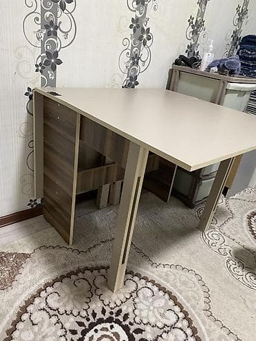 прозрачная клеенка на стол бишкек: Стол трансформер Для кухни, Стол-книжка, цвет - Бежевый — 2