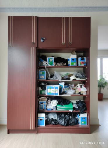 шкафы фото: Шкаф для одежды, Прямой, ЛДСП — 1