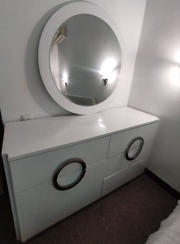 садовая мебель бишкек: Спальный гарнитур, Б/у, Дерево, Самовывоз, Бесплатная доставка, цвет - Белый — 4