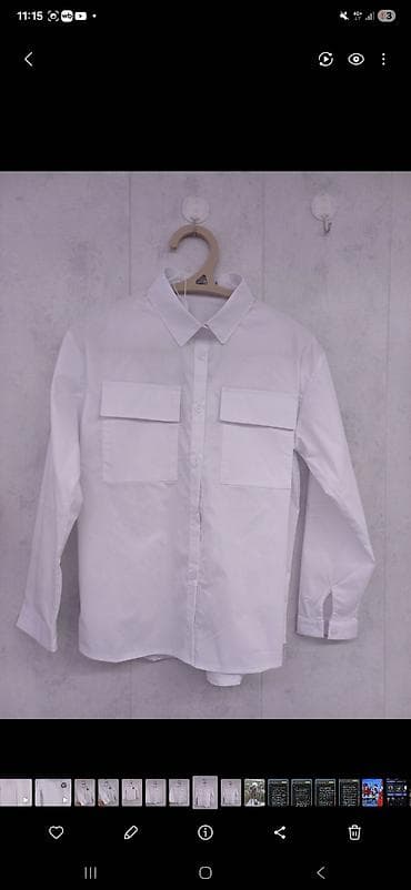 футболки для мальчика: Рубашка, цвет - Белый, Новый — 6