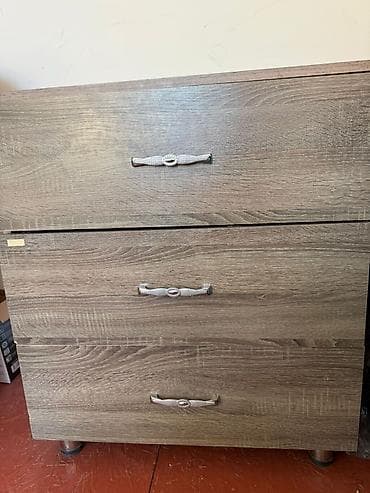 Комоды для одежды: Комод для одежды, Новый, Без зеркала, ЛДСП, цвет - Серый — 1