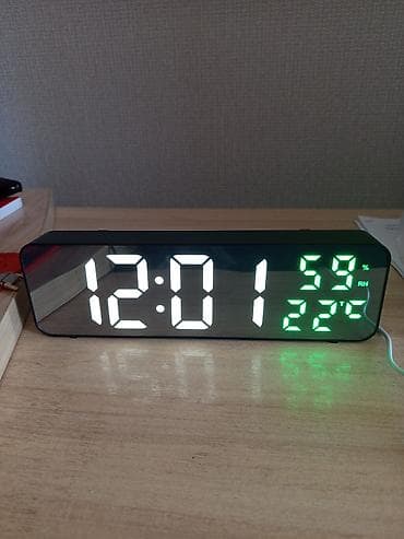 Часы для дома: Настольные цифровые часы DCX-671. С термометром и функцией измерения — 2