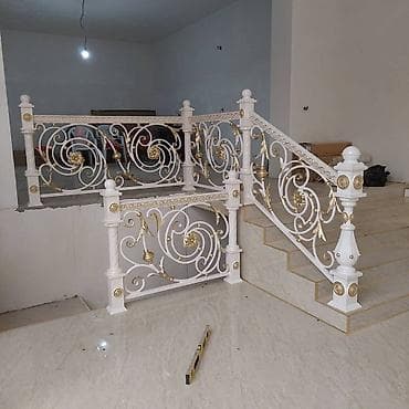 Кованые лестничные ограждения и козырьки - Художественная ковка