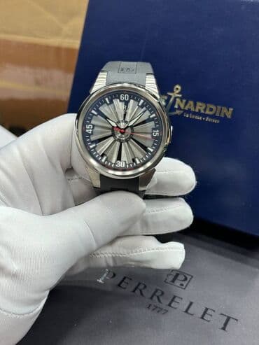 часы с альтиметром и барометром: Классические часы часы, Perrelet, Титан, Швейцария, Мужские — 10