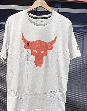 Футболки: Мужская футболка, M, Under Armour, Новый, цвет - Белый, Бесплатная доставка — 1