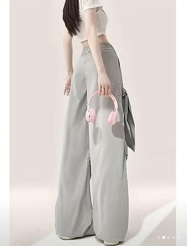 бомберы женские: Брюки Карго, Лето, Полиэстер, Новый, M — 2