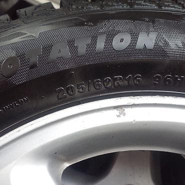 резина 195 60 15: Дөңгөлөктөр монтажда 205 / 60 / R 16, Кыш, Жеңил унаалар, Куйма, тешиктери - 4 — 3