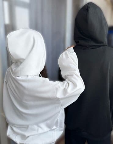 Толстовки: Универсальные худи базового кроя - Модели: однотонные худи с — 1