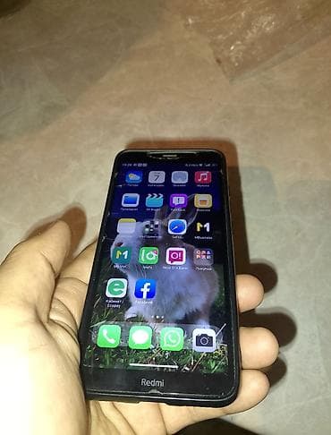 Redmi, Redmi 7A, Б/у, цвет - Черный, 2 SIM