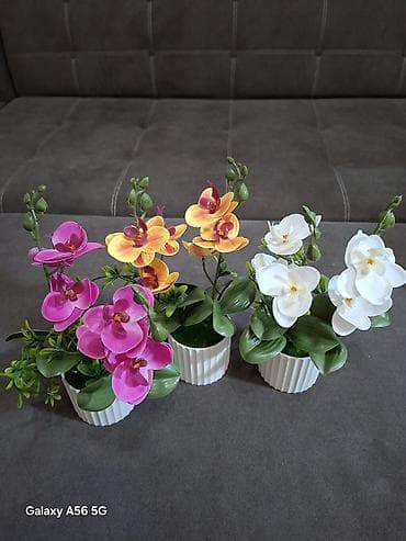 Искусственное декоративное растение в горшке — лимон мандарин