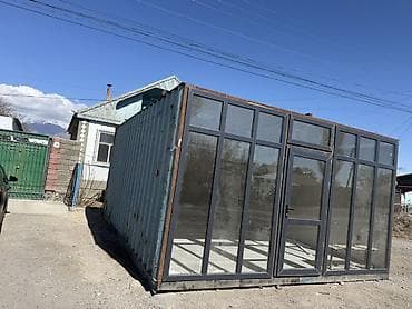 сстроительная бытовка в аренду: Павильон/киоск из металлокаркаса с панорамным остеклением(40 тоник — 1