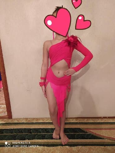 танцующий кактус купить: Детское платье, цвет - Розовый, Б/у — 1