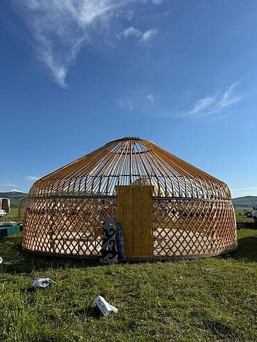 Продажа юрты, Каркас Деревянный, Более 100 баш, Диаметр: Более 8 метров at lalafo.kg Продажа юрты, Каркас Деревянный, Более 100 баш, Диаметр: Более 8 метров