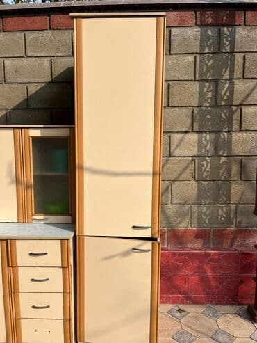 кухонный гарнитур бу бишкек: Кухонный гарнитур, Б/у, цвет - Бежевый, МДФ, Самовывоз — 3