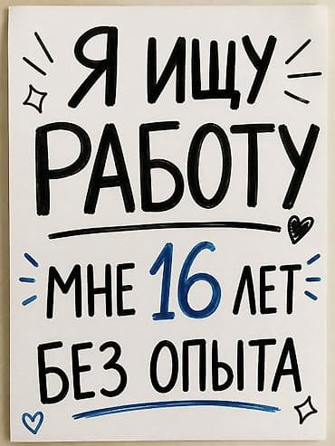 ветерина: Услуга: ищу подработку О себе: - 16 лет - девушка - Без опыта, быстро — 1